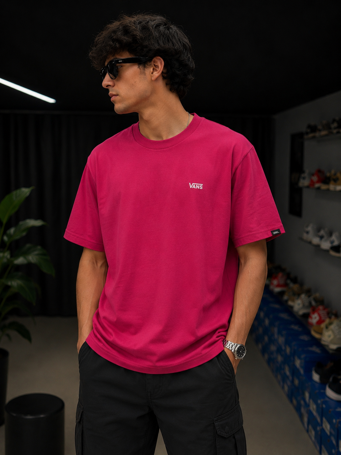 Vans Essential Logo T-Shirt – Pink