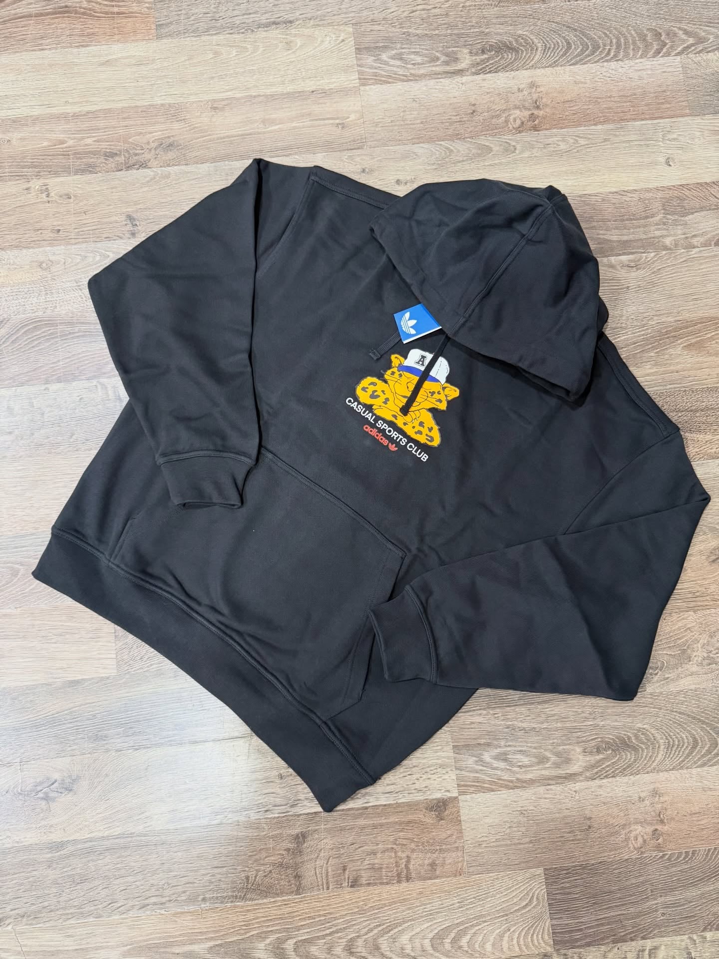 adidas Originals Casual Sports Club Hoodie – Black