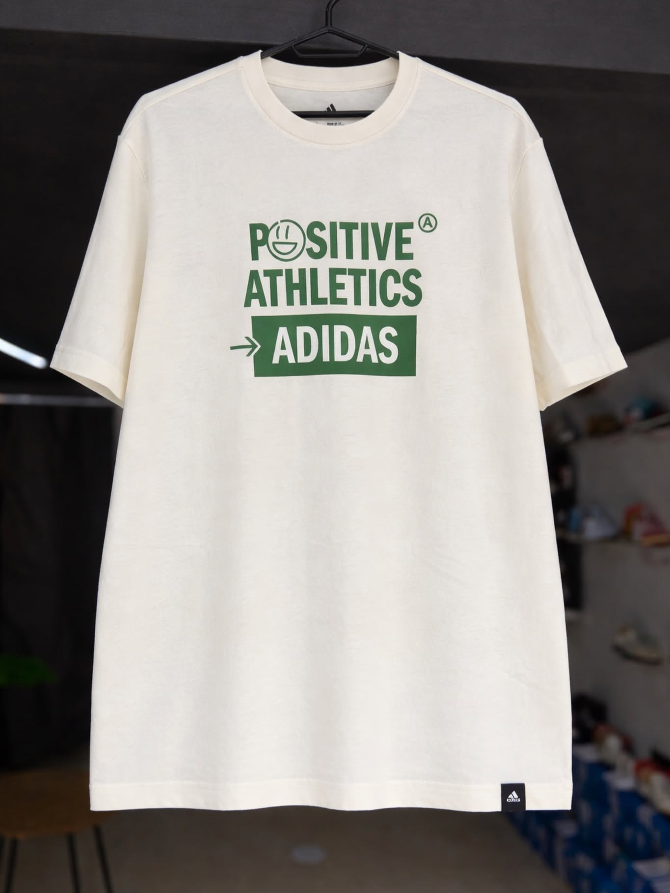 adidas Positive Athletics Graphic T-Shirt – Off White