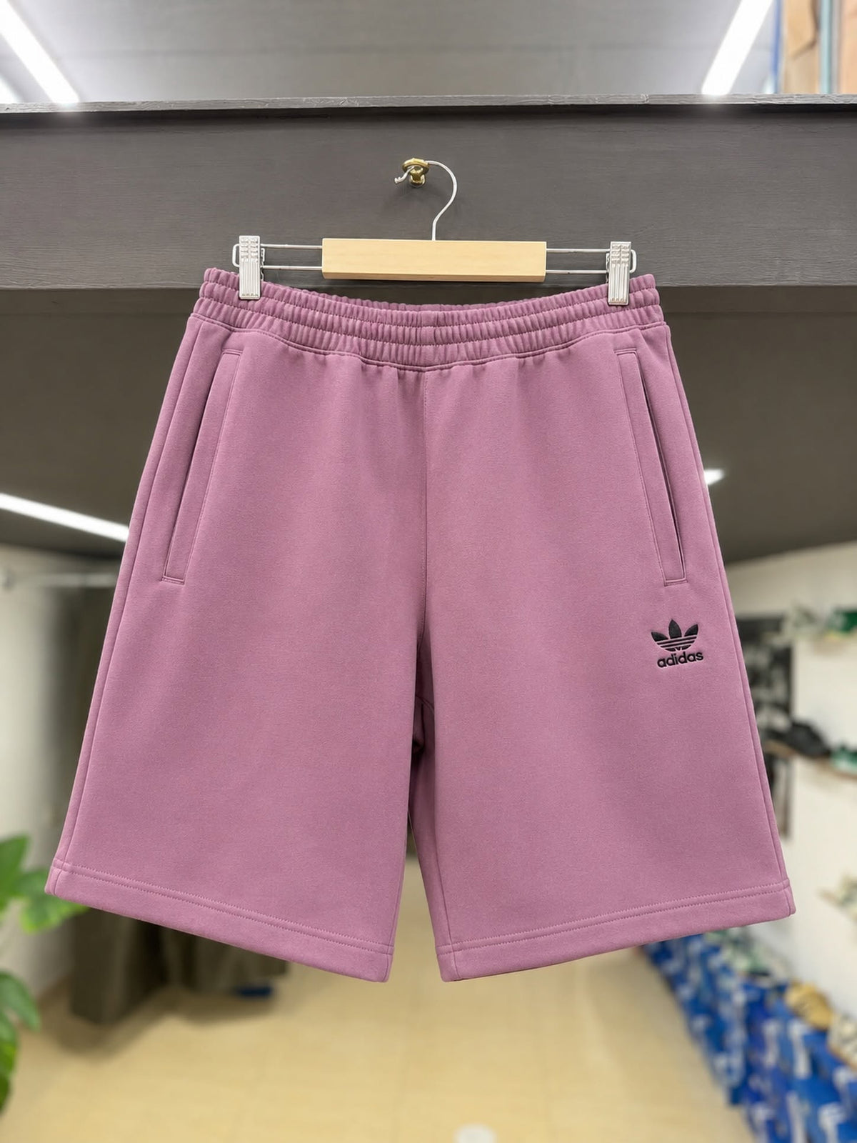 adidas Originals Premium Cotton Sweat Shorts – Mauve