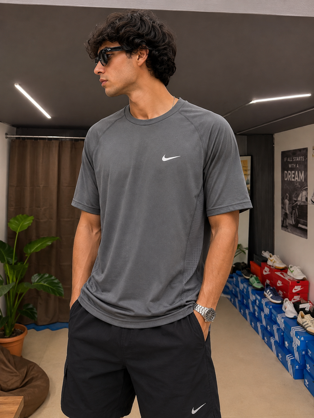 Nike Dri-FIT Training T-Shirt – Dark Grey