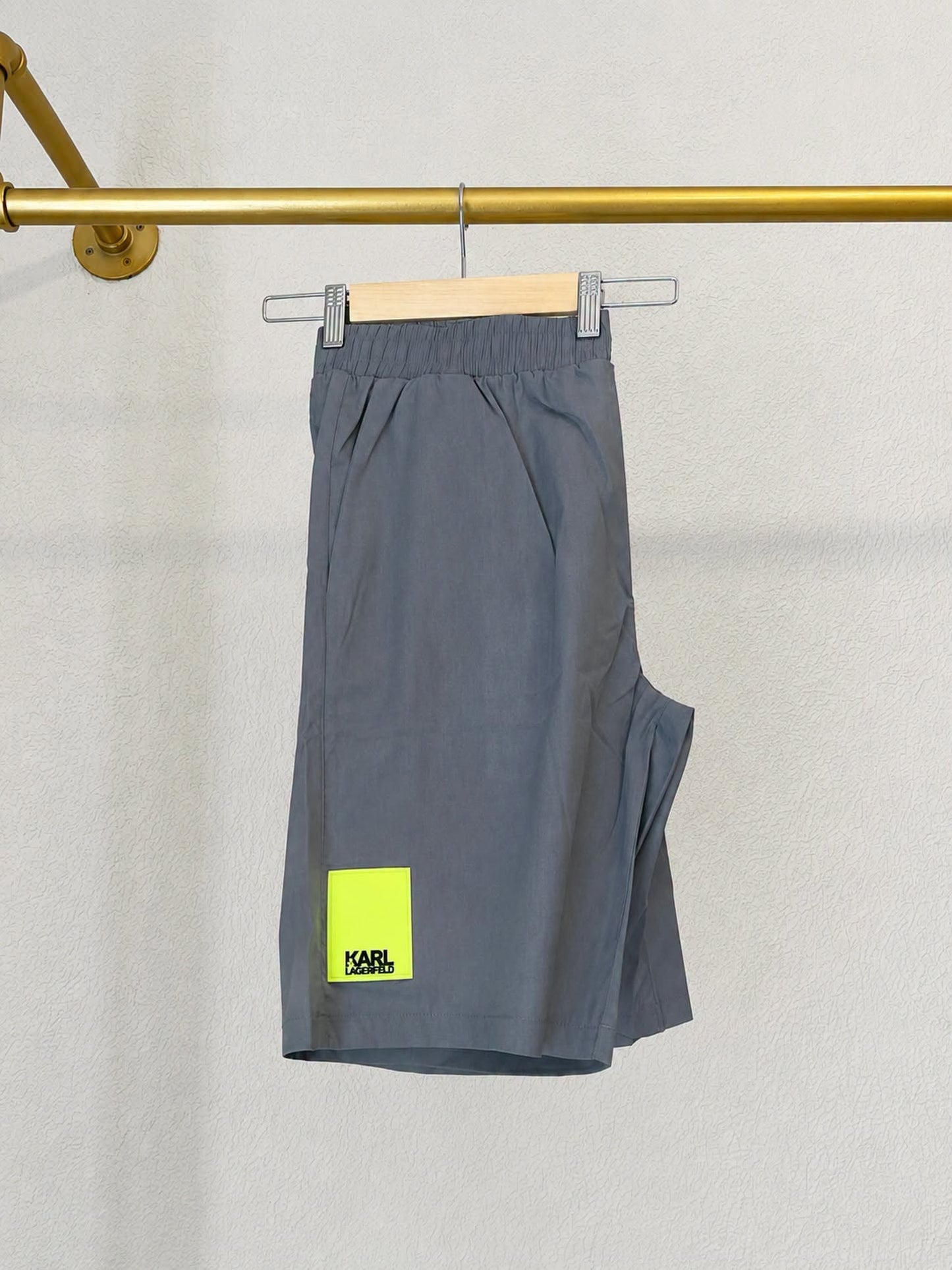 Karl Lagerfeld Performance Logo Shorts – Grey