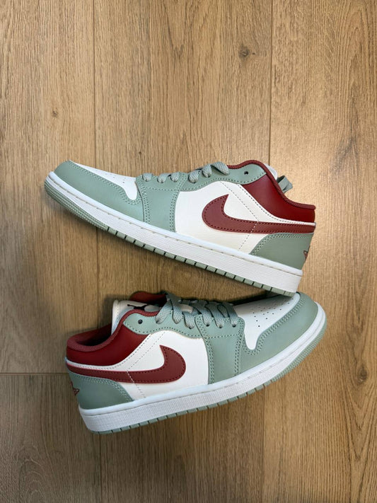 Air Jordan 1 Low – Seafoam / White / Burgundy