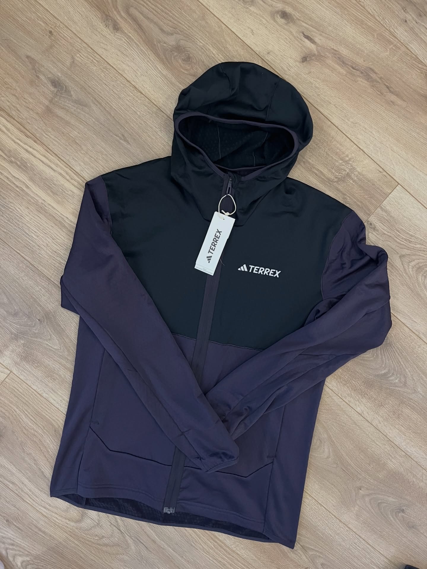 adidas Terrex Performance Hooded Jacket – Black/Purple