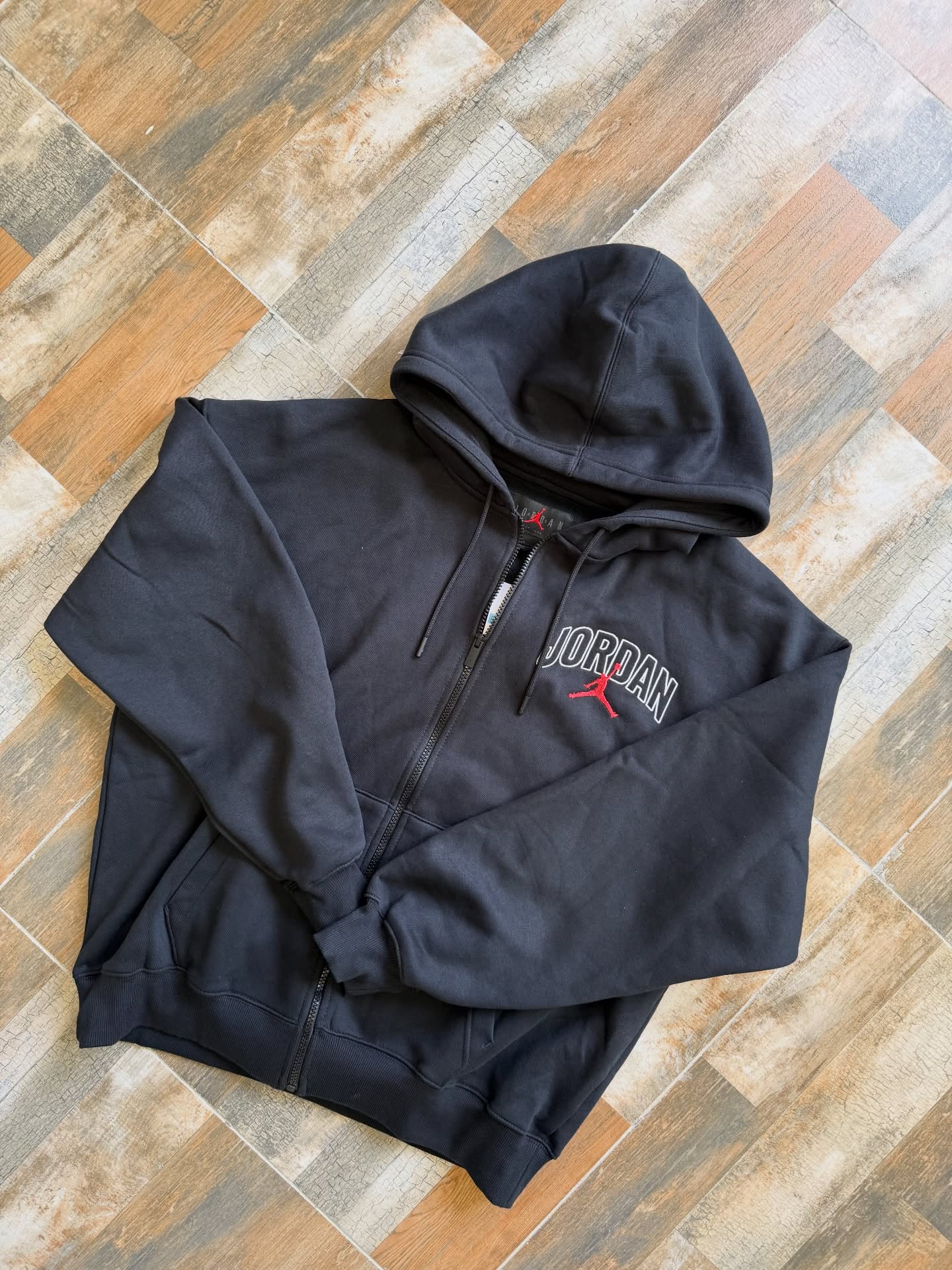 Jordan Essentials Full-Zip Fleece Hoodie – Black