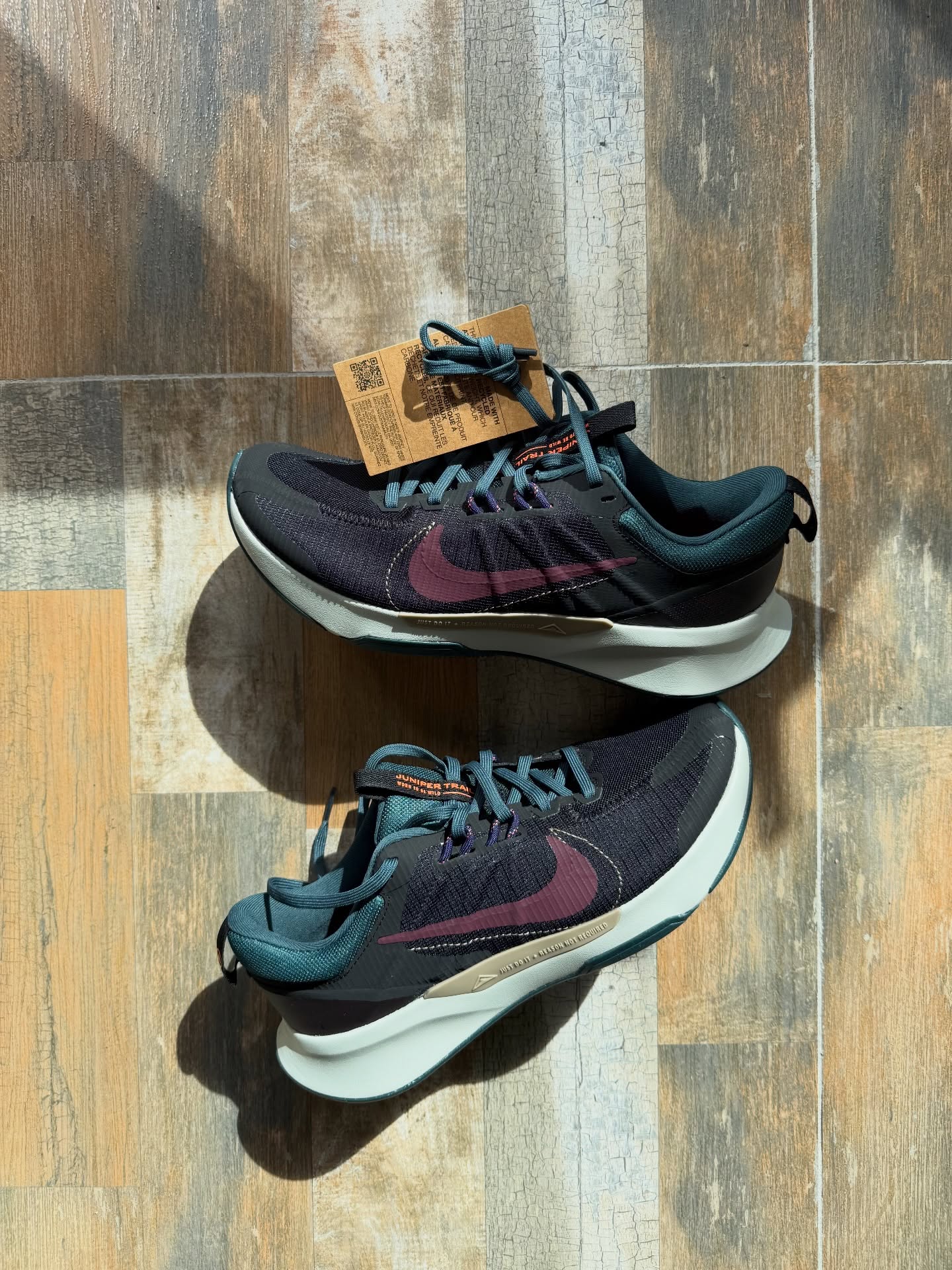 Nike Juniper Trail 3 Trail Running Shoes – Black/Deep Plum