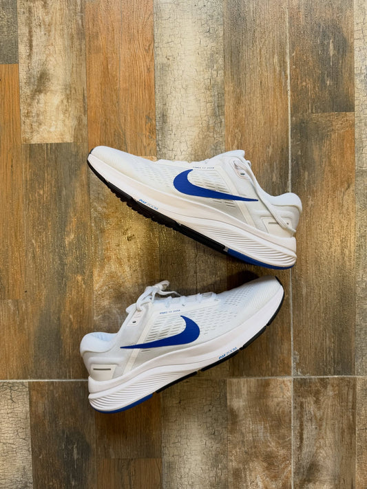 Nike Air Zoom Structure White/Blue Running Shoes