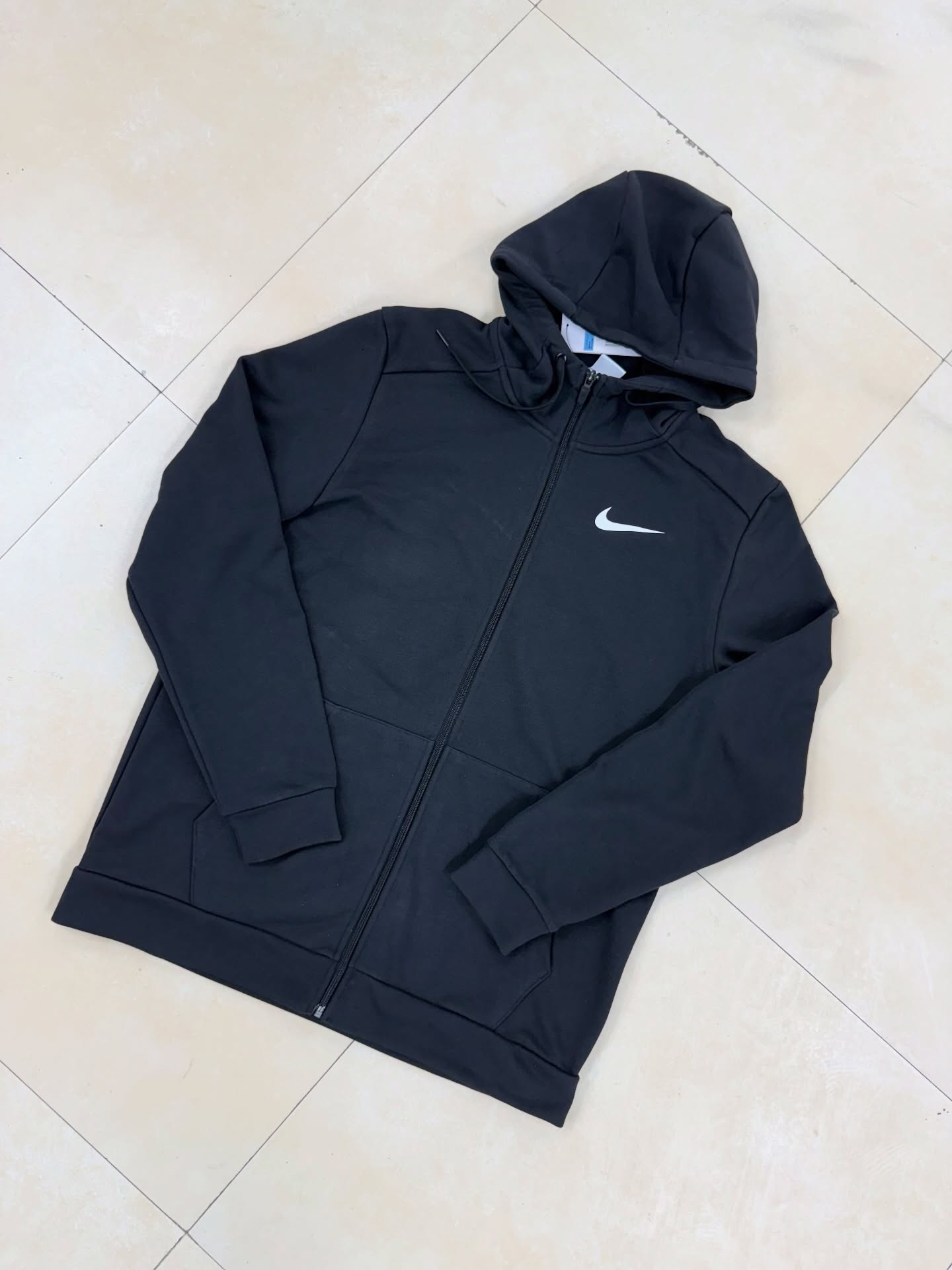 Nike Dri-FIT Full-Zip Training Hoodie – Black