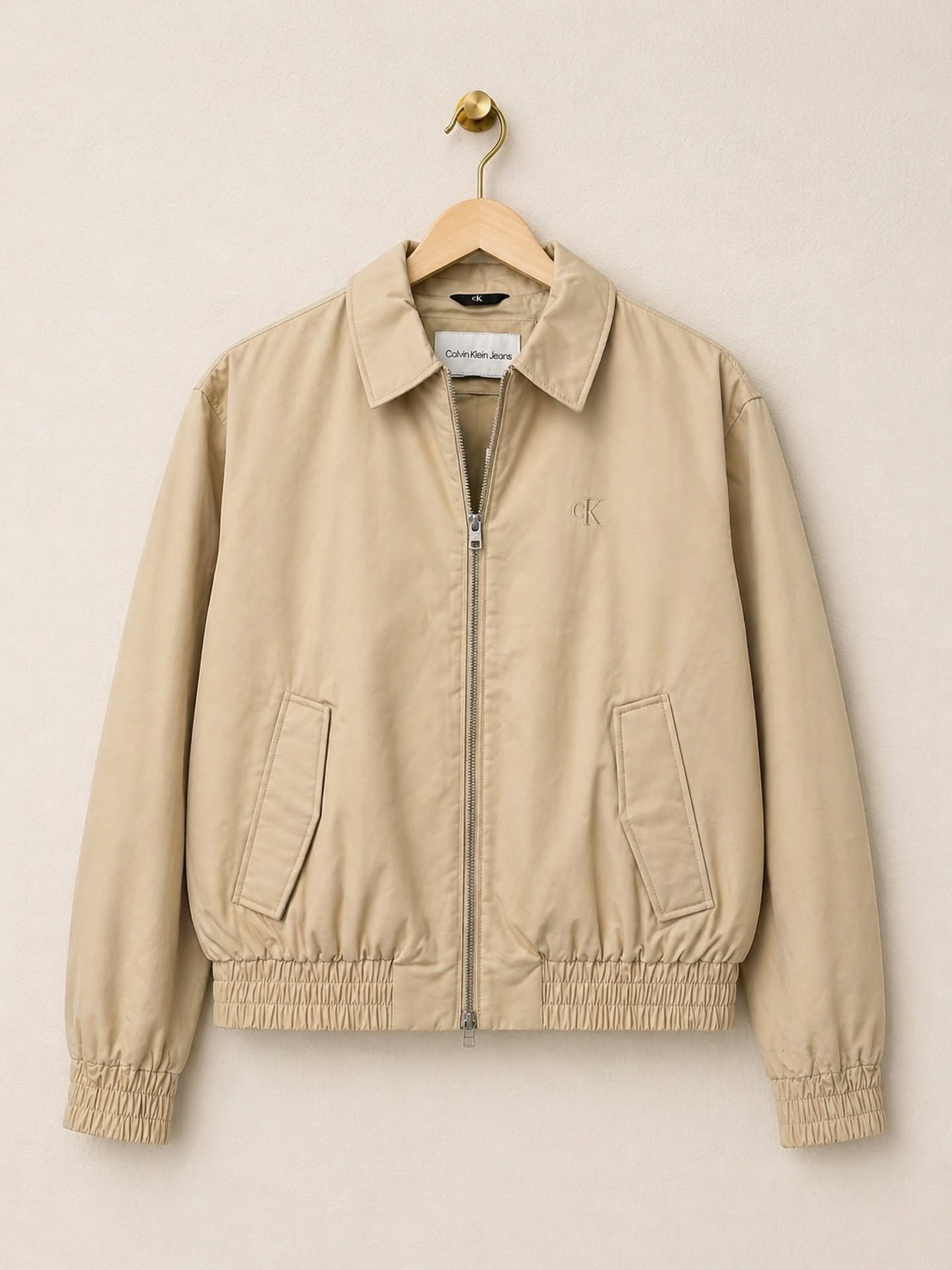 Calvin Klein Jeans Beige Zip Jacket