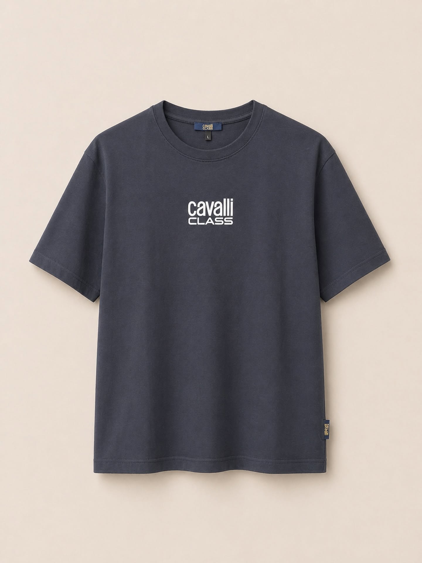 Cavalli Class Logo Tee – Charcoal