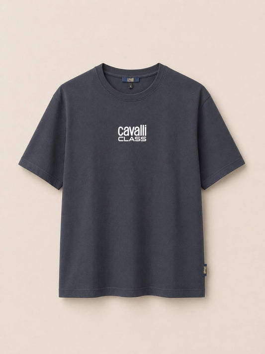 Cavalli Class Logo Tee – Charcoal