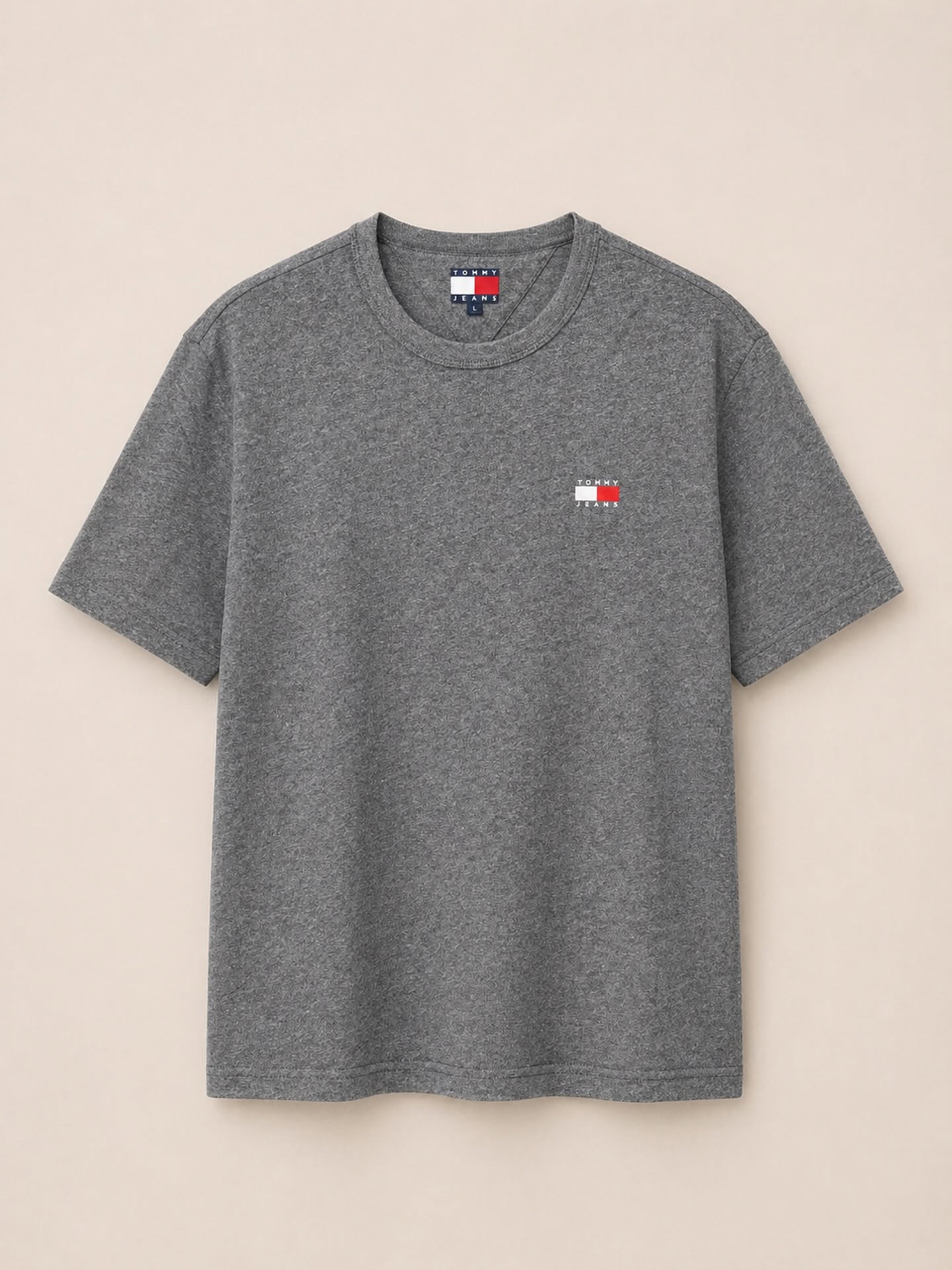 Tommy Jeans Essential Logo T-Shirt – Charcoal Grey