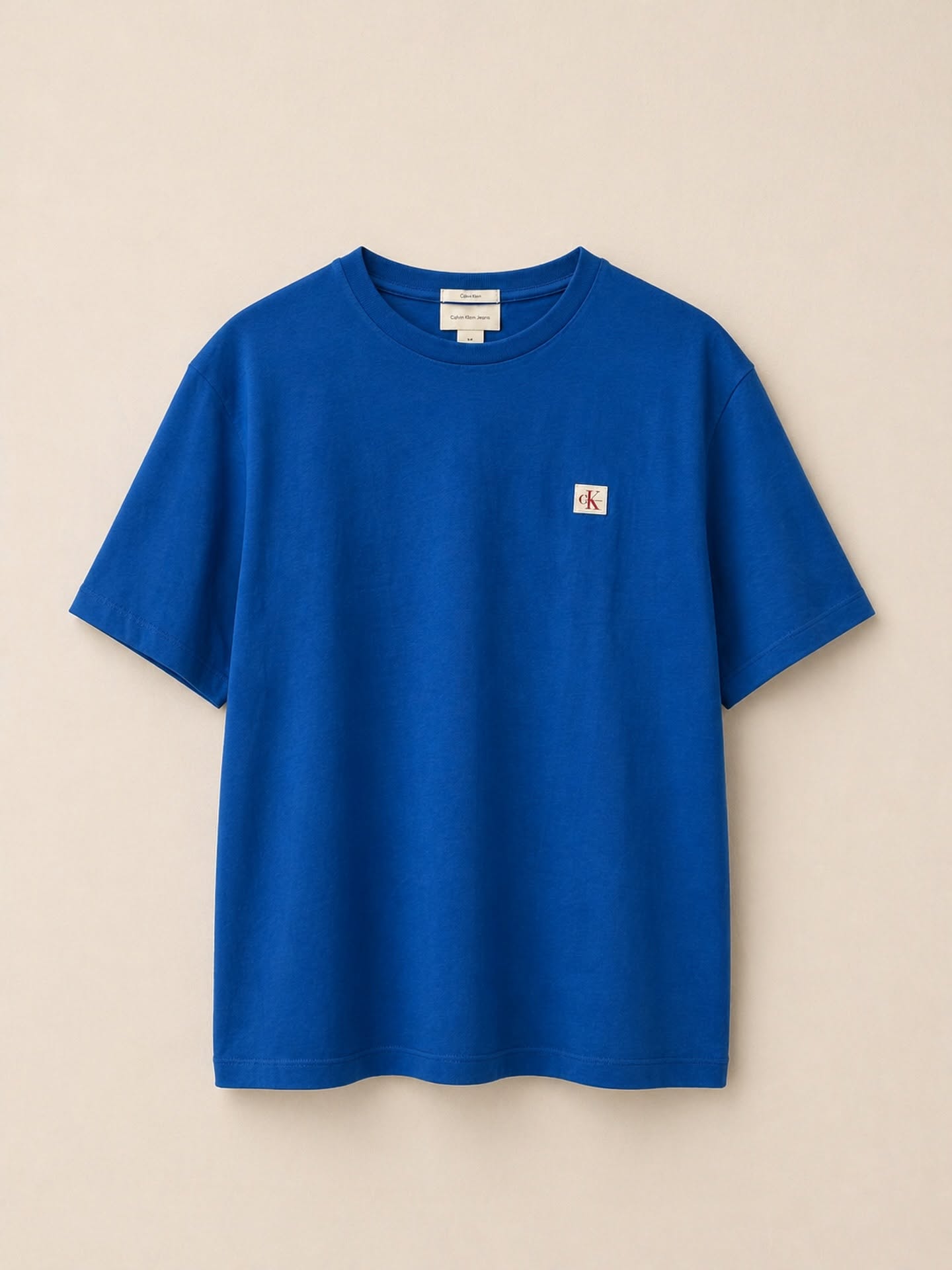 Calvin Klein Badge Logo T-Shirt – Royal Blue
