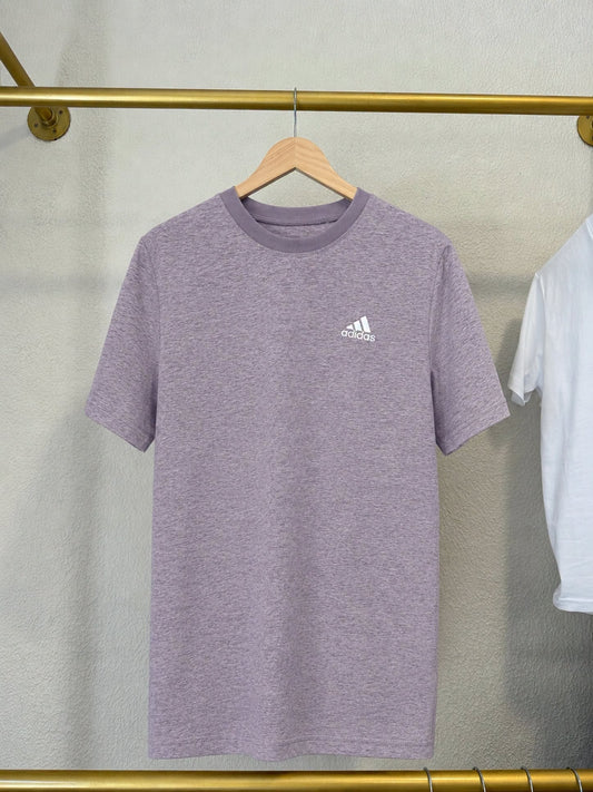 adidas Essentials Logo T-Shirt – Heather Purple