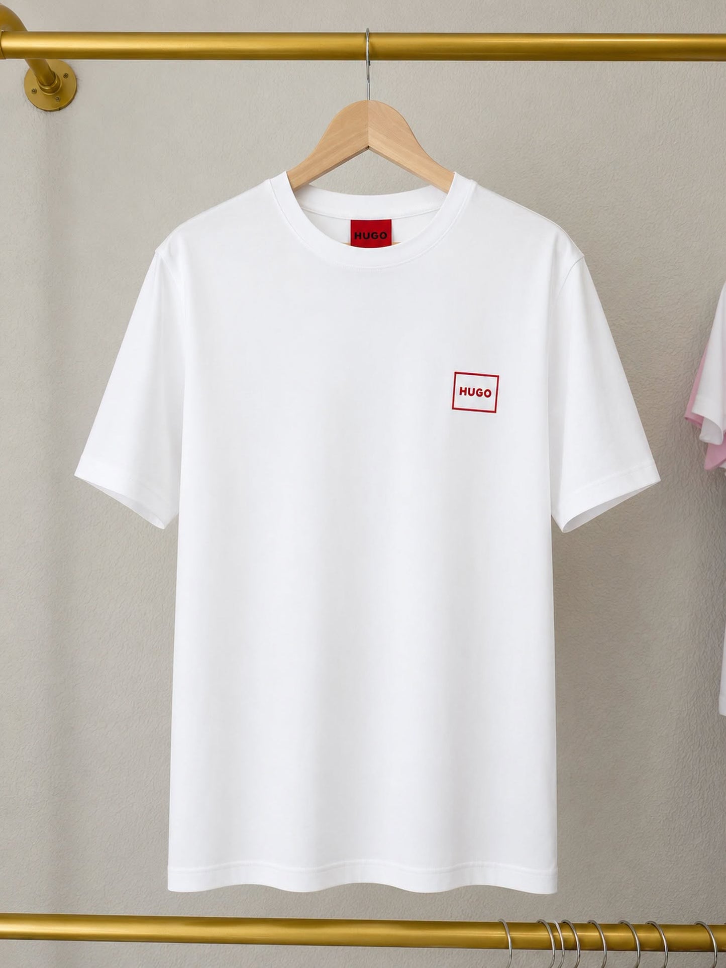 HUGO Red Logo T-Shirt – White