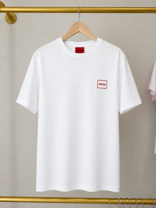 HUGO Red Logo T-Shirt – White