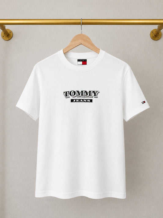 Tommy Jeans Heritage Logo T-Shirt – White