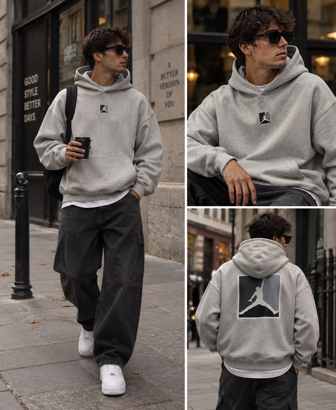 Jordan Jumpman Men’s Fleece Hoodie – Grey