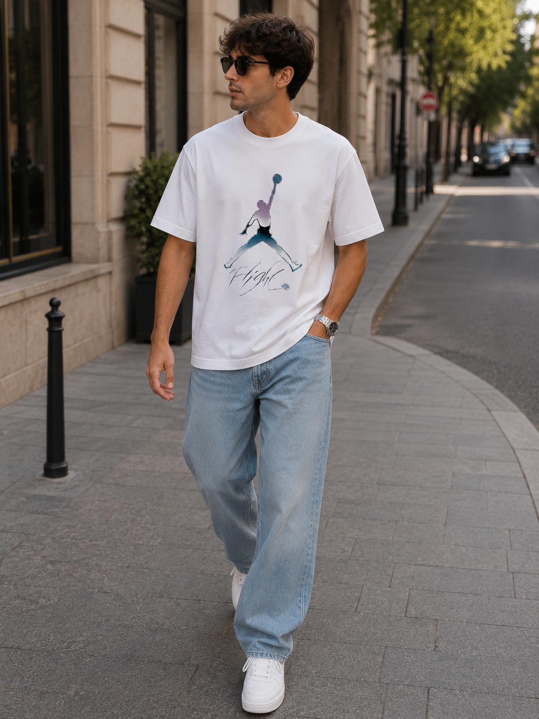 Jordan Flight Graphic T-Shirt – White